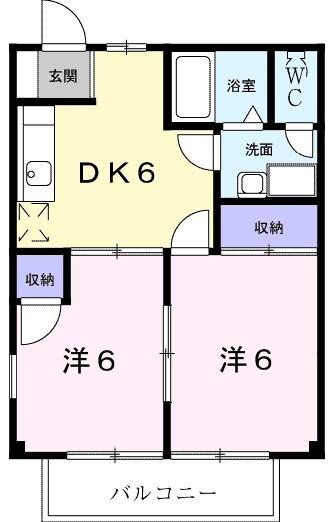 エムエムハイツ B（203） 間取り図画像