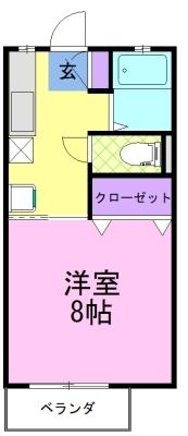 ドミールA棟（105） 間取り図画像