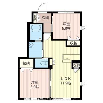 ティプラザ駒生町A（101） 間取り図画像