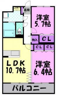 ユーミーグレース（306） 間取り図画像