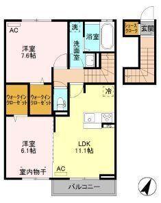 グラネージュ（205） 間取り図画像