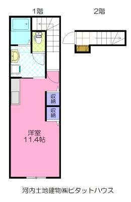 駅前K・U（2D） 間取り図画像