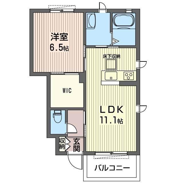 レジデンス ラソ B（101） 間取り図画像