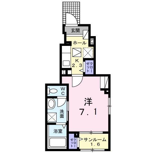 グレース メロウ C（101） 間取り図画像