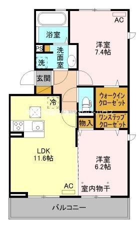 オ・ソレイユ 2（301） 間取り図画像