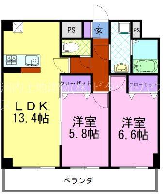 クラティオ（602） 間取り図画像