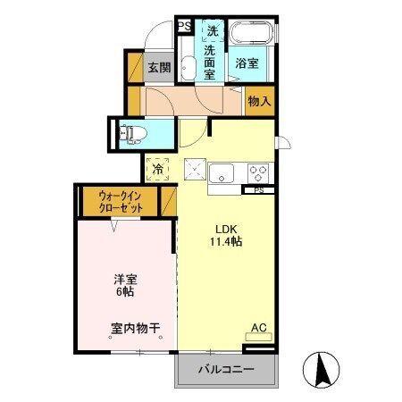セジュール桜（101） 間取り図画像