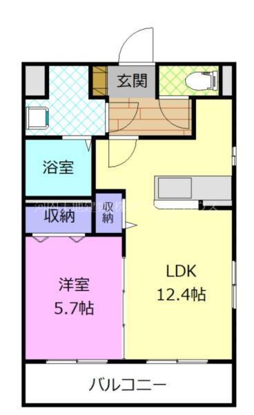 ドムス マーネ（401） 間取り図画像