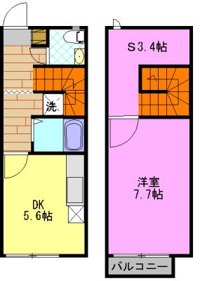 リースランドIP　F（102） 間取り図画像