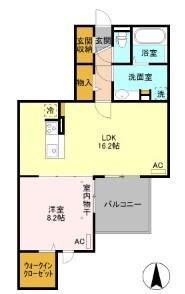 パルティール（202） 間取り図画像