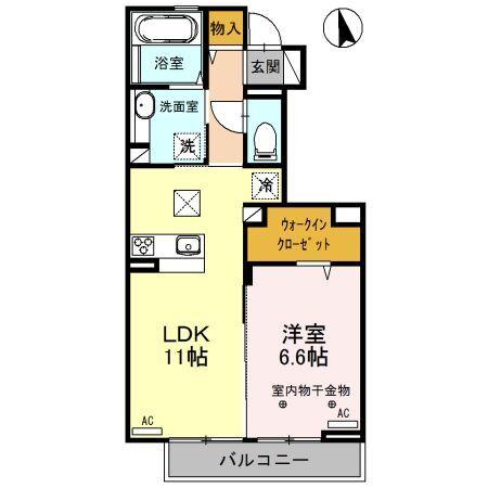 ヴァイア A（102） 間取り図画像