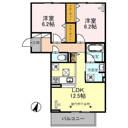 アザレア（101） 間取り図画像