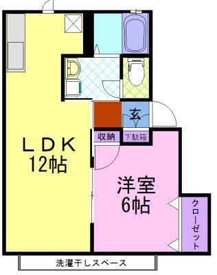 サニーコーポ（202） 間取り図画像