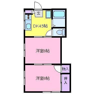 コーポエステート（102） 間取り図画像