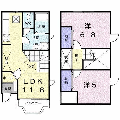 Nice宝興（103） 間取り図画像