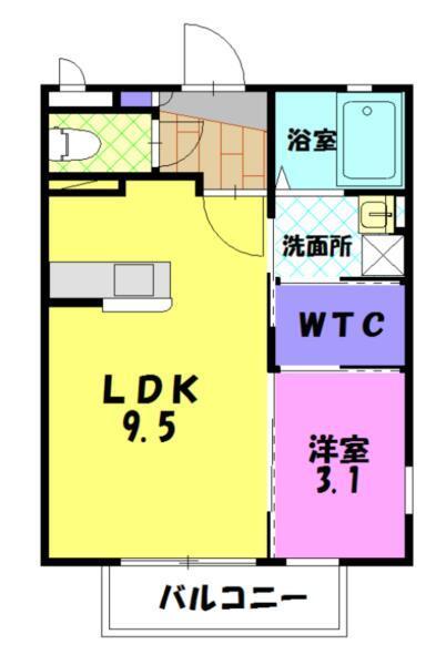 K＆Mテクノ J（102） 間取り図画像
