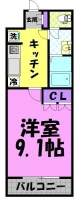 グランドゥール Ⅱ（106） 間取り図画像