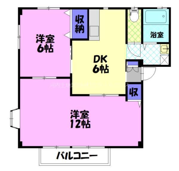 ニューエリールツムラ 2（201） 間取り図画像