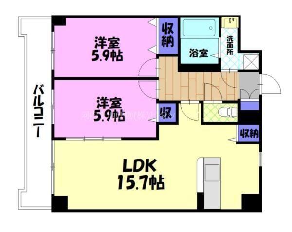 ソレイユ御蔵町（505） 間取り図画像