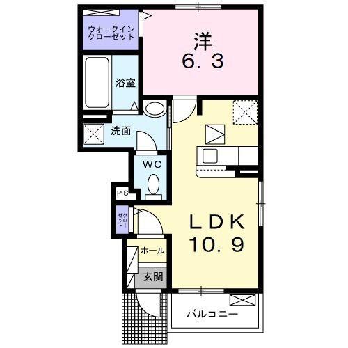 キャサブランカ 5（103） 間取り図画像