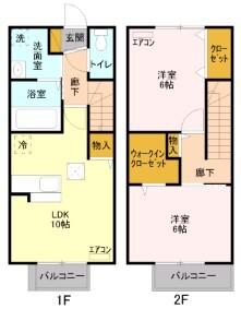 シャイニー（102） 間取り図画像