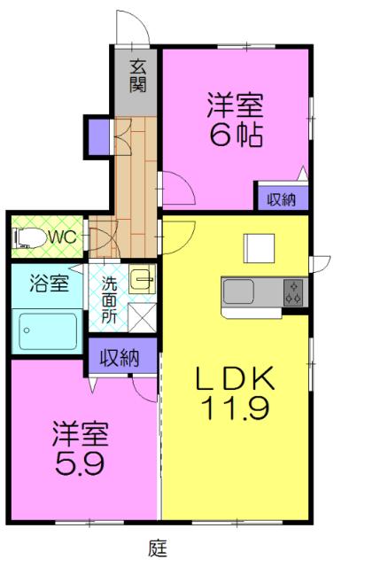 Le Serena（101） 間取り図画像