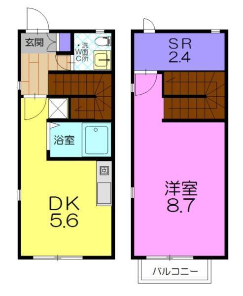 リースランドテクノ D（105） 間取り図画像
