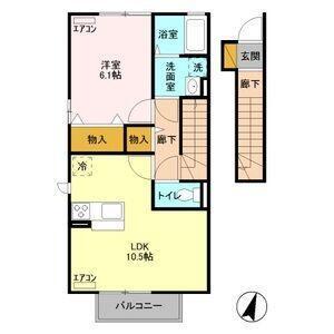テクノヒルズ A（205） 間取り図画像