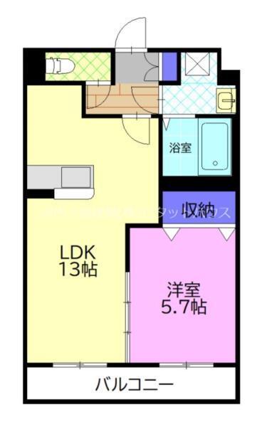 八幡山公園ザ・レジデンス　B（206） 間取り図画像