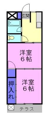ゆたかマンション（101） 間取り図画像