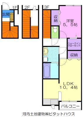 ミヤデュオ（305） 間取り図画像