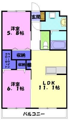 Y＆Mガーネット（105） 間取り図画像