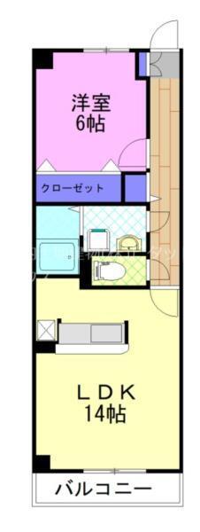 ライラックⅡ（205） 間取り図画像