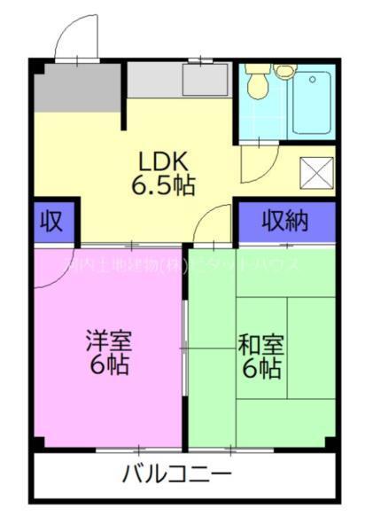 フラワーハイツタカネ（303） 間取り図画像