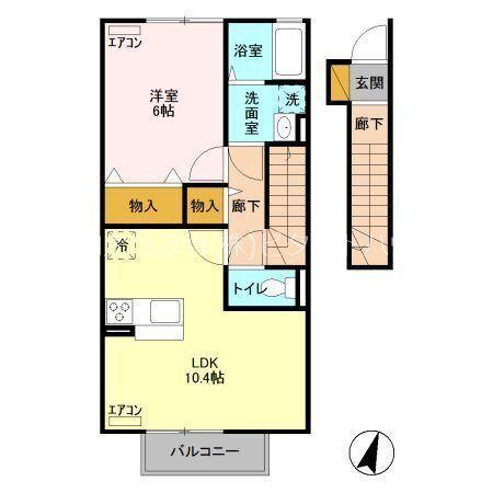テクノヒルズ A（202） 間取り図画像