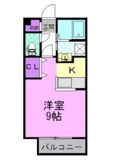 アンソレイエ E（101） 間取り図画像