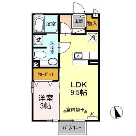 モナリエ富士見ヶ丘（203） 間取り図画像