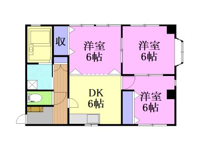 末広アパート（203） 間取り図画像