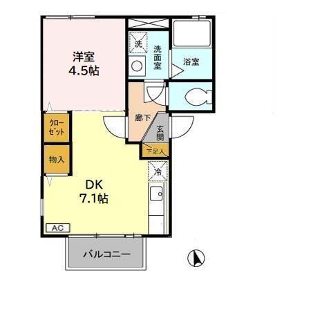 レグルス　Ｃ（203） 間取り図画像