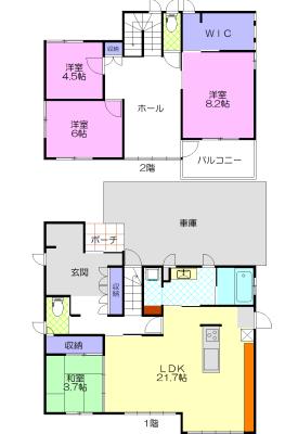 ゆいの杜6丁目戸建（1） 間取り図画像