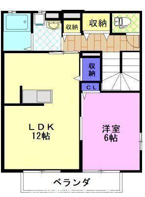 プチフルール 1（202） 間取り図画像