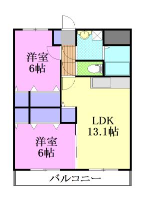 キング・ペレ（302） 間取り図画像