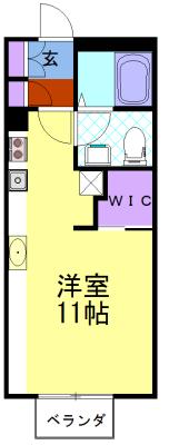 グリーンハイムＢ（203） 間取り図画像