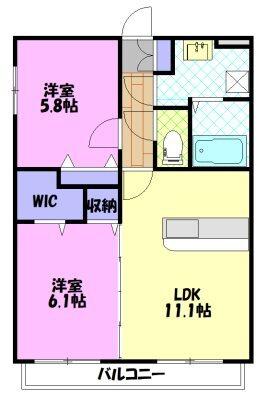 ユーミー桜（201） 間取り図画像