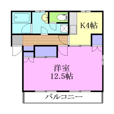 クオレ増渕Ⅱ（203） 間取り図画像