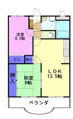 駒西ハイツII（103） 間取り図画像