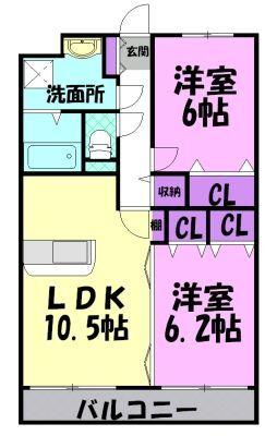 Y＆M ドリーム Ⅲ（107） 間取り図画像
