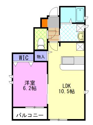 ヒルズ・タウンIII（101） 間取り図画像