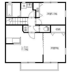 サンハイツアーデルD（202） 間取り図画像