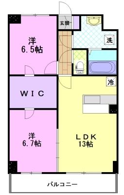 Refuge・F（401） 間取り図画像